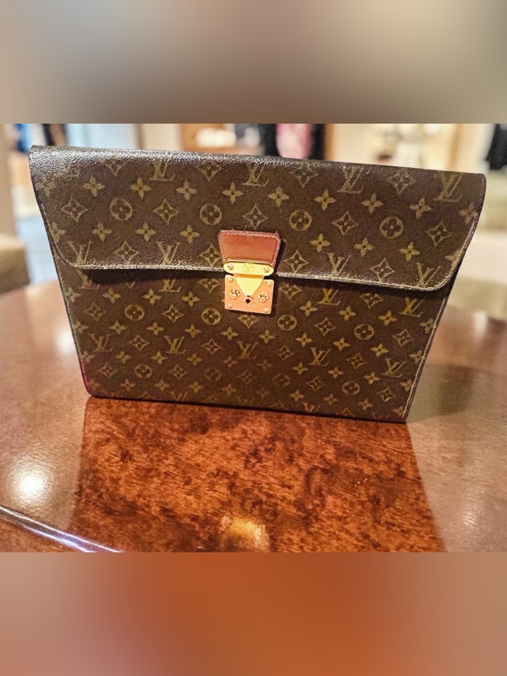 Louis Vuitton Monogram Porte-Documents Sénateur Vintage from 70/80’s. - Picture 2 of 16